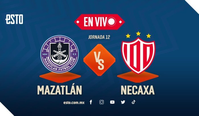 Mazatlán vs Necaxa en vivo minuto a minuto hoy | Liga MX Apertura
