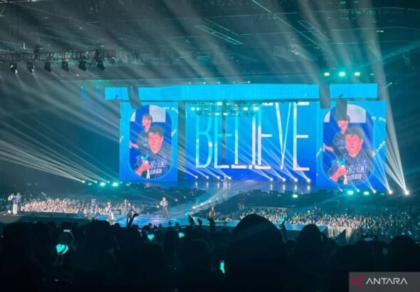 SM minta maaf atas insiden penonton terjatuh di konser Super Junior